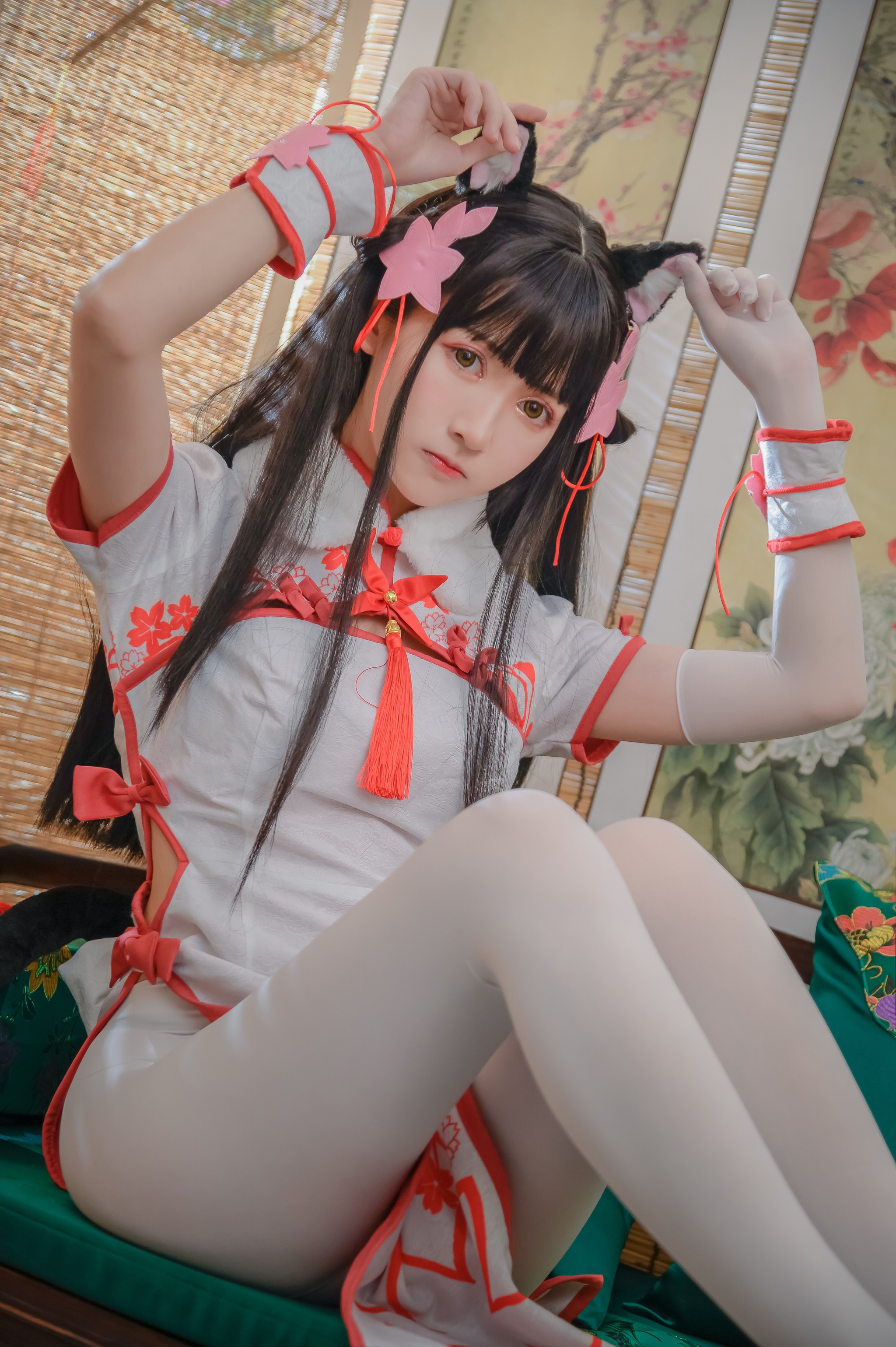 图片[1]-鳗鱼霏儿 – NO.047 碧蓝华裳 夕暮 [16P]-XikXak